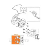 REAR BRAKE PAD SET DELPHI