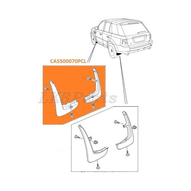 FRONT MUDFLAPS MUD FLAPS GENUINE – Lucky8 Off Road
