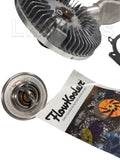 Addicted Motors cooling kit for the Rover V8 with FlowKooler thermostat and water pump and Hayden severe duty fan clutch