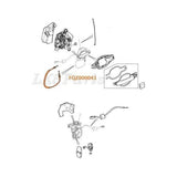 DOOR HANDLE FRONT OUTER CONNECTING ROD TO LATCH GENUINE