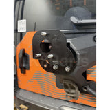 Proud Rhino DEF2RTRB offset spare tire carrier for Land Rover Defender L663, mounts oversized tires and adds side clearance