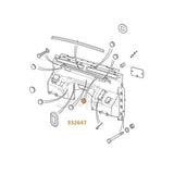 332647-Bonnet Buffer Set fits Series / Defender
