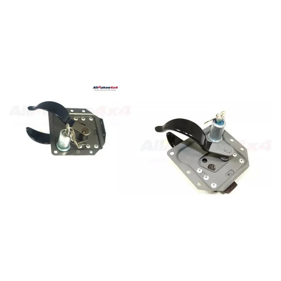 thumbnail image 2 of Land Rover Series 2, 2a, 3 Front Right Hand Door Handle With Lock & Key – 337801, Metal, Grey 2 of 4