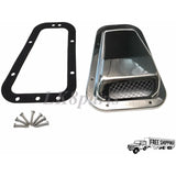 Defender stainless steel wing top air intake grille LH RH or set replaces plastic vents for durability
