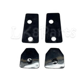 Stainless Steel and Polished Windscreen Brackets Pair