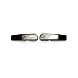 Stainless Steel and Polished Windscreen Brackets Pair