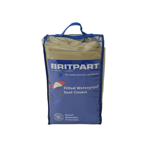 Rear Seat Waterproof Seat Covers Set in Sand