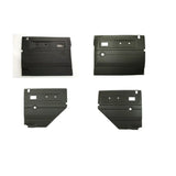 Complete Set of Door Cases Manual Lift in Black for Defender up to 2007