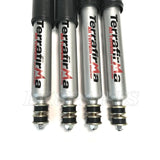 Terrafirma TF125 front & TF126 rear All Terrain shock kit for Range Rover P38 1995-2002 with improved ride & durability