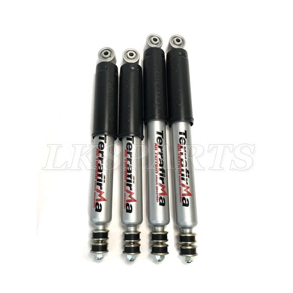 Terrafirma TF125 front & TF126 rear All Terrain shock kit for Range Rover P38 1995-2002 with improved ride & durability
