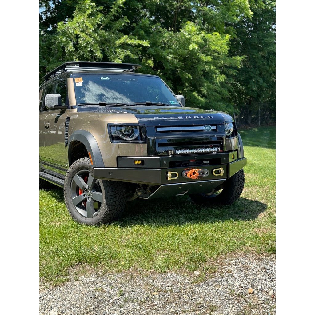 Land rover defender 2020 winch bumper sales