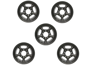 Mach 5 16x8 anthracite alloy rim – fits Land Rover Defender, Discovery 1, and Range Rover Classic – DA2472 GA2472 – ET10 offset.