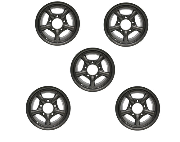Mach 5 16x8 anthracite alloy rim – fits Land Rover Defender, Discovery 1, and Range Rover Classic – DA2472 GA2472 – ET10 offset.