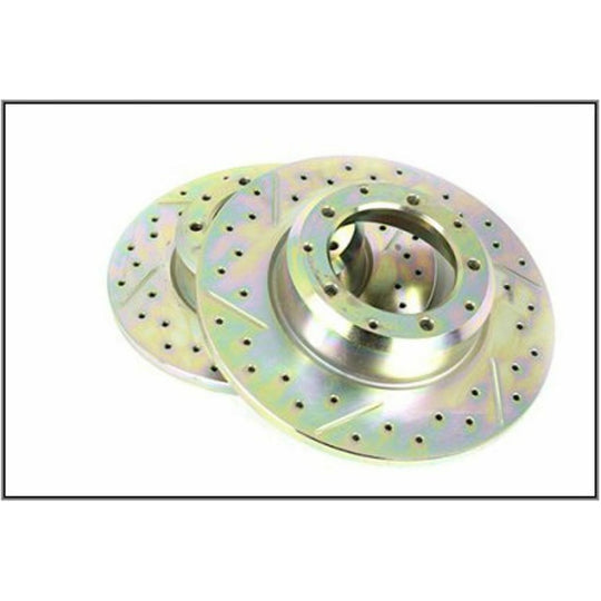 REAR DRILLED BRAKE ROTOR DISC SET