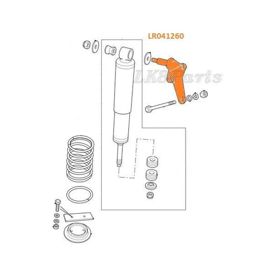 BearBones Rear Upper Shock Absorber Mount Bracket For Land Rover Discovery 2 TD5 – Passenger N/S