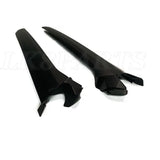 FRONT WINDSCREEN PILLAR FINISHER TRIM BLACK