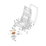 Rear Seat Cushion Latch Genuine Set