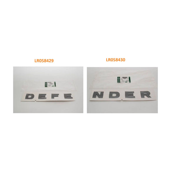 Hood Decal Lettering Emblem Name Plate SILVER Genuine