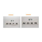Hood Decal Lettering Emblem Name Plate SILVER Genuine