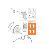 Front Brake Pad Kit for 380mm Rotors