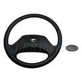 Land Rover Defender 48 Spline Steering Wheel – Black steering wheel for Defender 300TDI with factory fit and finish.