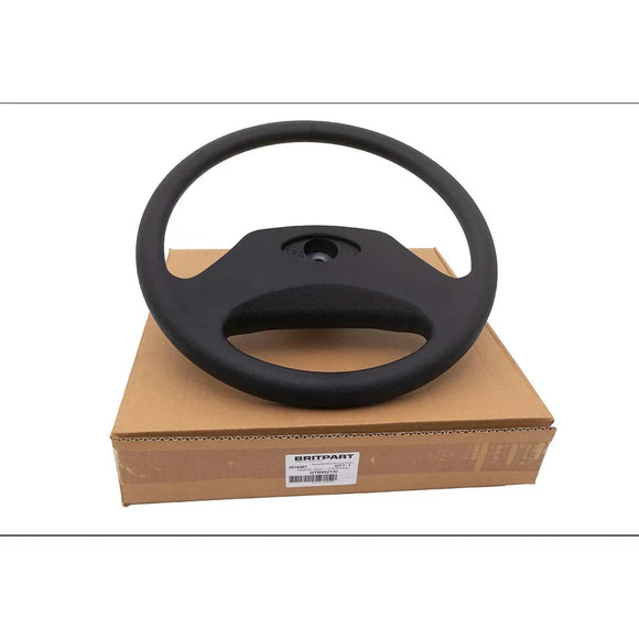 Land Rover Defender 48 Spline Steering Wheel – Black steering wheel for Defender 300TDI with factory fit and finish.