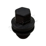 BLACK WHEEL LUG NUT WITH WASHER SET