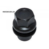 BLACK WHEEL LUG NUT WITH WASHER SET