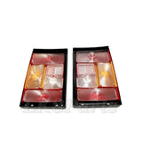 Rear Tail Light Lamps LH and RH LENS with Black Edges for Range Rover Classic