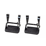 STC7631MT-Fold Down Rubber Topped Side Steps Set of 2 fits Defender 90 110