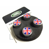 VPLRW0151-Red Blue Union Jack Tire Wheel Valve Stem Caps Genuine