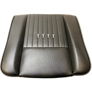 Deluxe Vinyl Black Outer Seat Base Cushion with Bolt