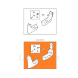 Rear Mudflap Set Mud Flaps Kit Genuine