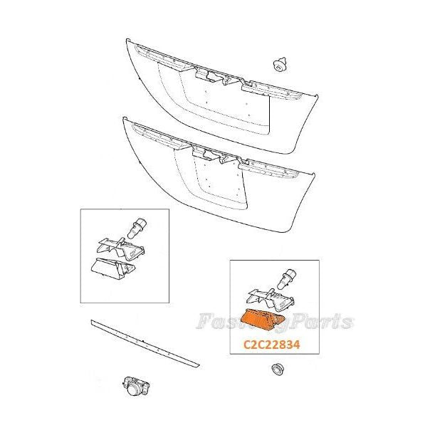 Xotic Tech LED License Plate Light Assembly – 18-SMD CAN-bus Error Free – For Jaguar XJ, XF, Ford Edge, C-MAX