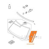 Genuine Front Windscreen Pillar Trim Finisher Set