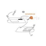 Sun Visor Retainer Clip x2 Genuine