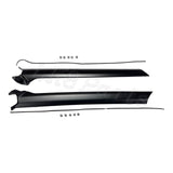FRONT WINDSCREEN PILLAR FINISHER TRIM BLACK