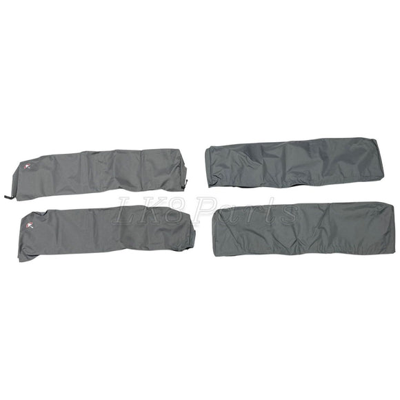 Rear Inward Facing Bench Waterproof Seat Covers Grey Set