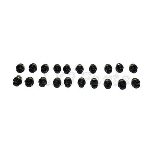 BLACK WHEEL LUG NUT SET of 20