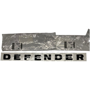 Raised Block Gloss Black Front Hood Lettering Genuine
