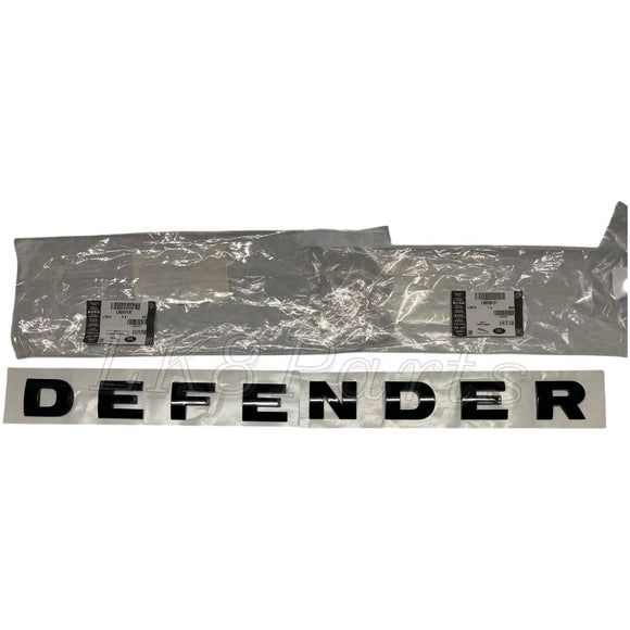 Raised Block Gloss Black Front Hood Lettering Genuine