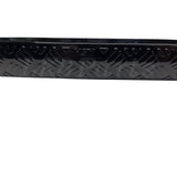 4x Chequer Plate Side Step Covers – Gloss Black 110 / 130