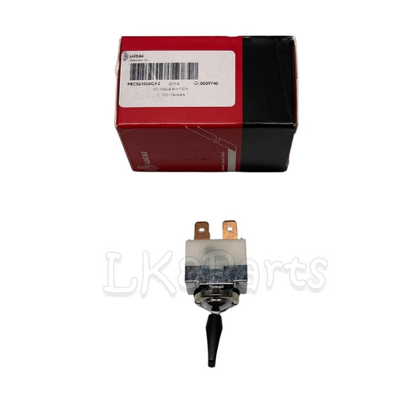 Lucas wiper toggle switch PRC5610 for Land Rover Series 2A – original-style on/off switch for classic dashboard restoration.