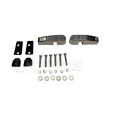 Stainless Steel and Polished Windscreen Brackets Pair