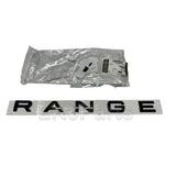Black Tailgate Lettering "RANGE" Genuine