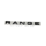 Black Tailgate Lettering "RANGE" Genuine