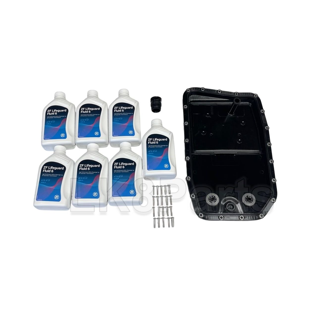 ZF 6HP26 Transmission Service Kit–Pan + Fluid + Valve Body Sleeve 