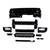 LK8-DEF20-334 gloss black bumper and grille upgrade kit fits Defender 90 and 110 2020+