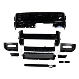 LK8-DEF20-334 gloss black bumper and grille upgrade kit fits Defender 90 and 110 2020+