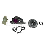 Addicted cooling kit for Discovery 2 L318 V8, low temp thermostat, water pump, and fan clutch